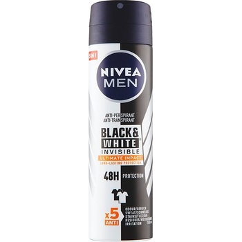 Nivea Men Black & White Invisible Ultimate Impact deospray 150 ml