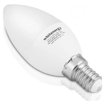 Whitenergy LED žárovka SMD2835 C37 E14 5W teplá bílá