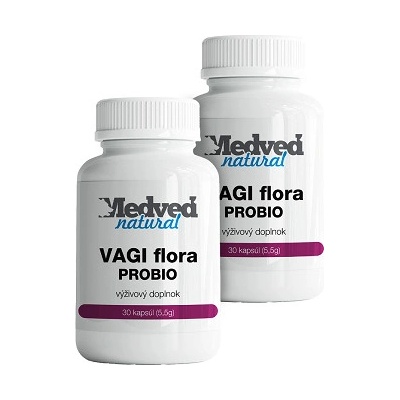 Medveď natural 2x VAGI flora 2 x 30 kapsúl