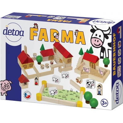 Detoa Kostky stavebnice dřevo 100 ks