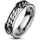 Šperky4U OPR0144 Pánský ocelový prsten řetěz