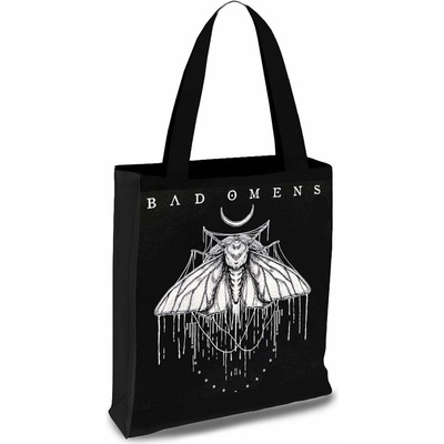 RukaHore Taška Bad Omens Tote Bag: Moth Black Čierna