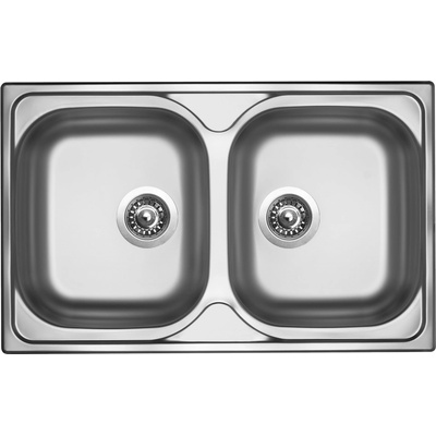 Sinks STSCLM80050026V CLASSIC 800 DUO V 0,6mm matný