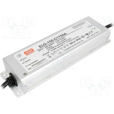 MEAN WELL ELG-150-C1750A Napájecí zdroj: spínaný; LED; 150W; 43÷86VDC; 875÷1750mA; IP65