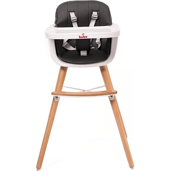 Buba Carino столче за хранене 2в1 черно (NEW023509)