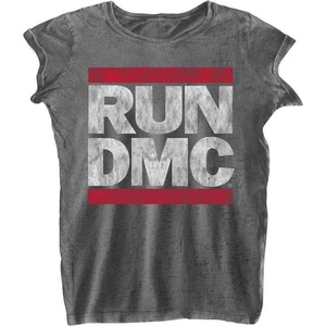 Run DMC DMC Logo Burnout Charcoal Grey L Дамски Риза (RDMCBO01LC03)
