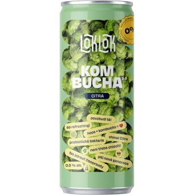 LokLok Kombucha Citra plechovka 330 ml