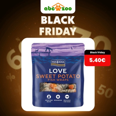 FISH4DOGS Love Sweet Potato Fish Wraps 100 g