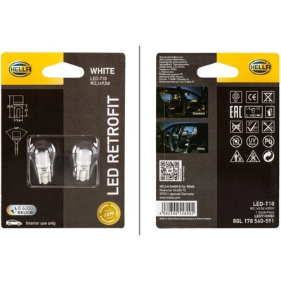HELLA Žiarovka osvetlenia motorového priestoru 8GL 178 560-591