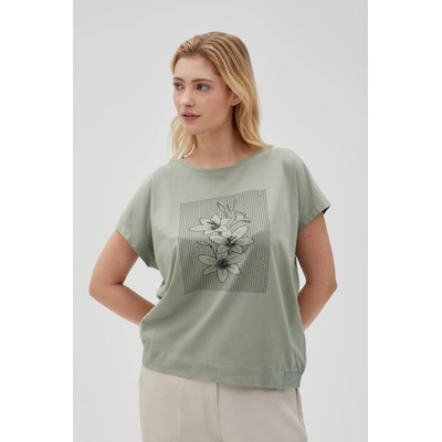 Moodo Дамска маслинено зелена тениска Moodo Moodo | Zelen | ЖЕНИ | XS
