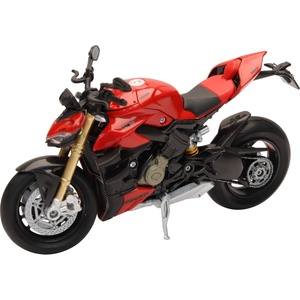 New Ray Toys Метален мотоциклет Newray - Ducati Streetfighter V4S, 1: 12, червен (58273)