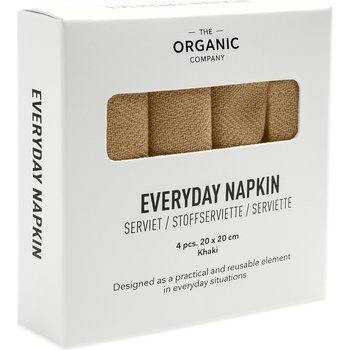 The Organic Company Салфетки Everyday 20 x 20 см каки 4 бр (1073-215)