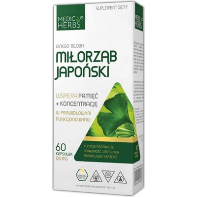 Medica Herbs Ginkgo Biloba 120 mg 60 kapsúl