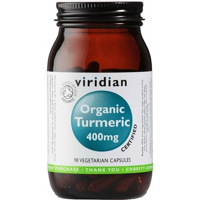 Viridian Turmeric 400mg 90 kapslí Organic