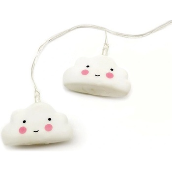 ACA Lighting LED vianočné girlanda Mráčiky teplá biela 3xAA 160 cm IP20