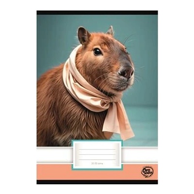 OPTISCHOOL Zošit zošitý formát A5 hladký Capybara