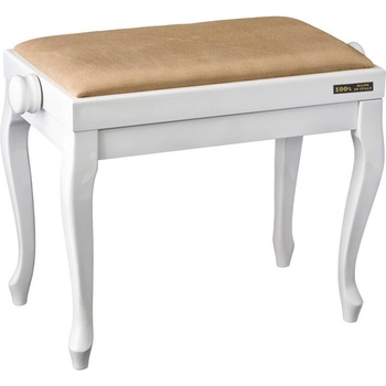 Bespeco SG 107 Дървена табуретка за пиано White (SG7WLVB)