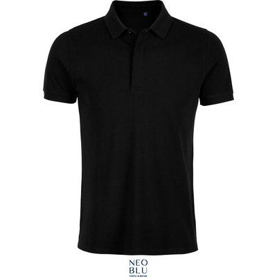 Neoblu 3188 OWEN MEN / Мъжка поло риза от пике - тъмночерна S (243188n1101)