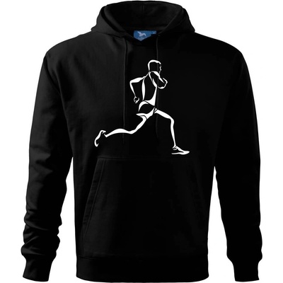 Běžec mikina s kapucňou Hooded sweater čierna