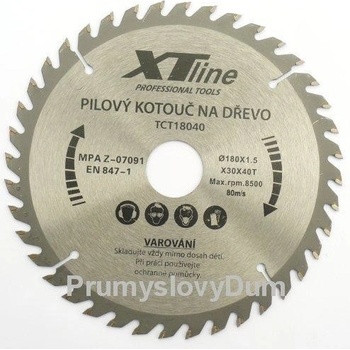 Xtline TCT21040 Kotouč pilový profi 210x30/40 zubů