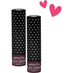 APIVITA Комплект - Стик за устни, касис, 2 х 4.4 g - ozone