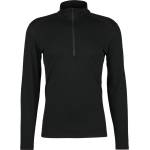 Icebreaker Мъжко мериносово термобельо Icebreaker 200 Oasis L/S Half Zip Merino base layer - Black (015-1976-0112)