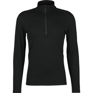 Icebreaker Мъжко мериносово термобельо Icebreaker 200 Oasis L/S Half Zip Merino base layer - Black (015-1976-0112)