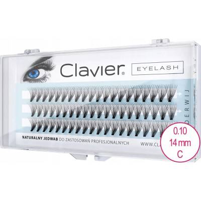 Clavier hodvábne 14 mm čierne zatočenie C hrúbka 0,10