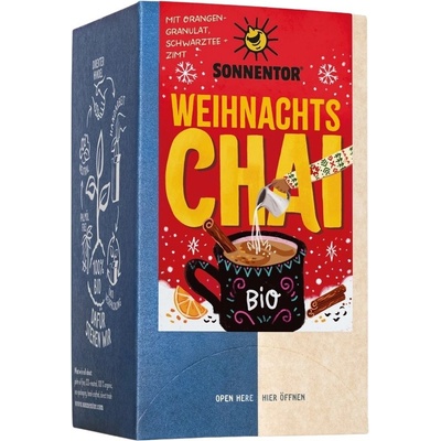 Sonnentor Chai Vánoční Bio 18 x 1,8 g