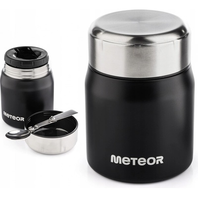 Meteor Obedový termobox 500 ml čierný
