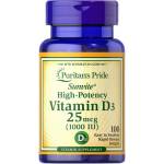 Puritan's Pride High-Potency Vitamin D3 1000 IU [100 Гел капсули]