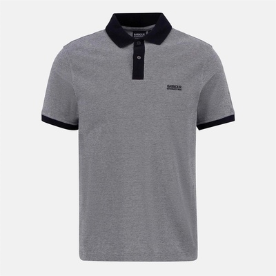 Barbour International Блуза с яка Barbour International Morley Oxford Polo Shirt - Black/White