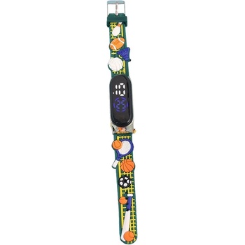 NUBI Детски часовник NUBKI Band M7, Силиконова каишка, Зелен (M7-SPORT)