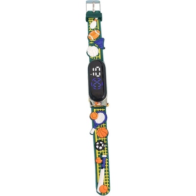 NUBLO Детски часовник NUBLO Band M7, Силиконова каишка, Зелен (M7-SPORT)