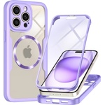 Techsuit Калъф за iPhone 14 Pro Max + Протектор - ColorVerse 360 MagSafe MagSafe Series - лилав