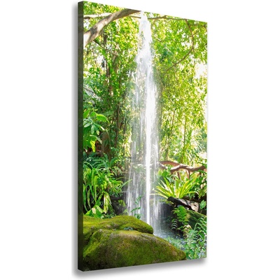 Vertikálny foto obraz na plátne Vodopád v džungli 50x100 cm