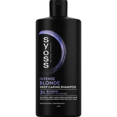 Syoss šampon Intense Blonde pro blond šedivé a melírované vlasy 440 ml