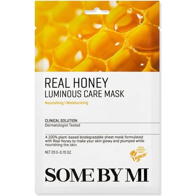 Some By Mi Real Honey Luminous Care Mask - Тъканна маска с мед 1бр/25мл