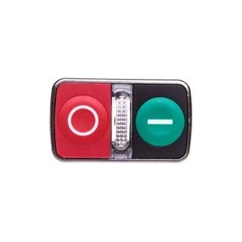 Schneider Electric Double button drive green/red /O-I/ with self-back backlight ZB4BW7L3741