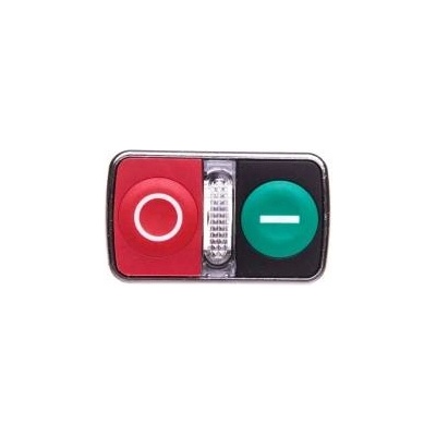 Schneider Electric Double button drive green/red /O-I/ with self-back backlight ZB4BW7L3741