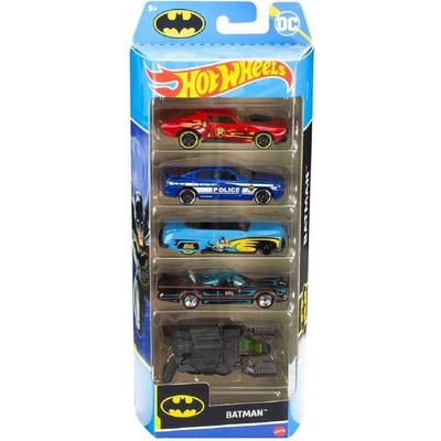 Mattel Hot Weels Autíčka Batman sada 5 ks HW1208