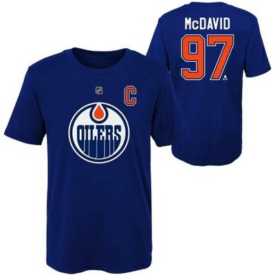 Outerstuff dětské tričko Connor McDavid Edmonton Oilers NHL Captains Name and Number