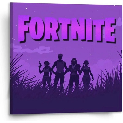 Sablio Obraz FORTNITE Fialová silueta - 110x110 cm