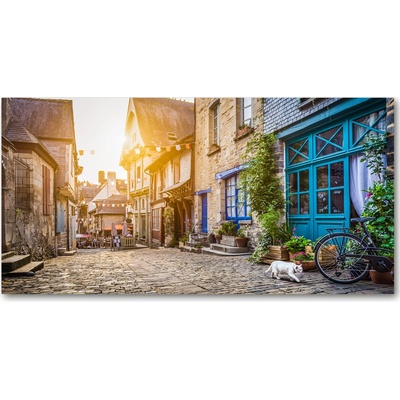 Foto obraz sklo tvrzené očarujúce ulička 100x50 cm