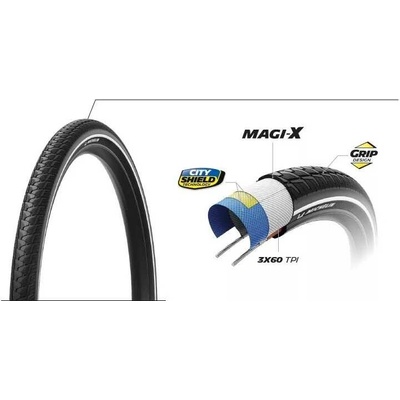 MICHELIN CITY TOURING 27.5X2.40 PERFORMANCE LINE DRÁT (736952) Množ. Uni