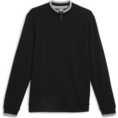 PUMA Блуза с яка Puma Men's Windblock Long Sleeve Performance Polo Shirt - Puma Black