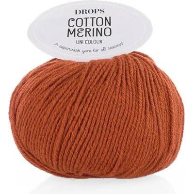 Příze DROPS Cotton Merino 25 - červenohnědá (rezavá)