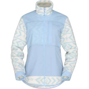 Norrøna Дамски поларен пуловер Norrøna Women's Tamok Warm3 Jacket Fleece jacket - Whisper White / Cashmere Blue (105-7744-0212)
