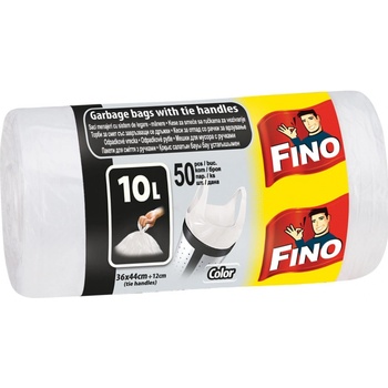 Fino Pytle s uchy 10 l 6 µm 50ks bílé