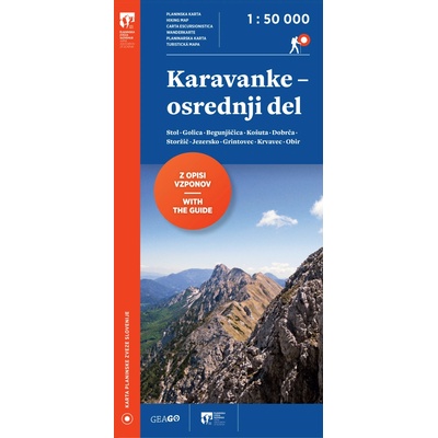 Karavanky střed - turistická mapa